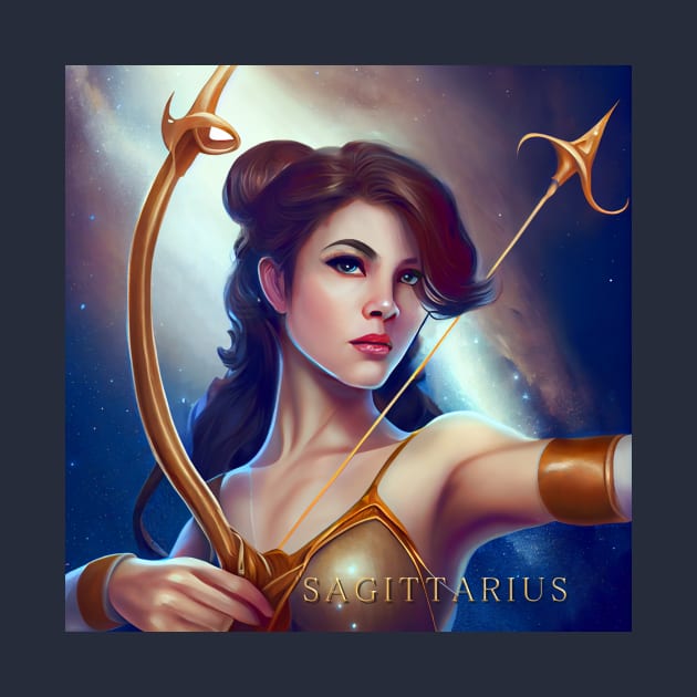 Zodiac Sign SAGITTARIUS - Fantasy Illustration of astrology Sagittarius by KOTOdesign