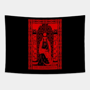 The High Priestess - Crimson Tarot Cards Sunweaver Tapestry