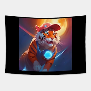 Tiger illustration Tapestry