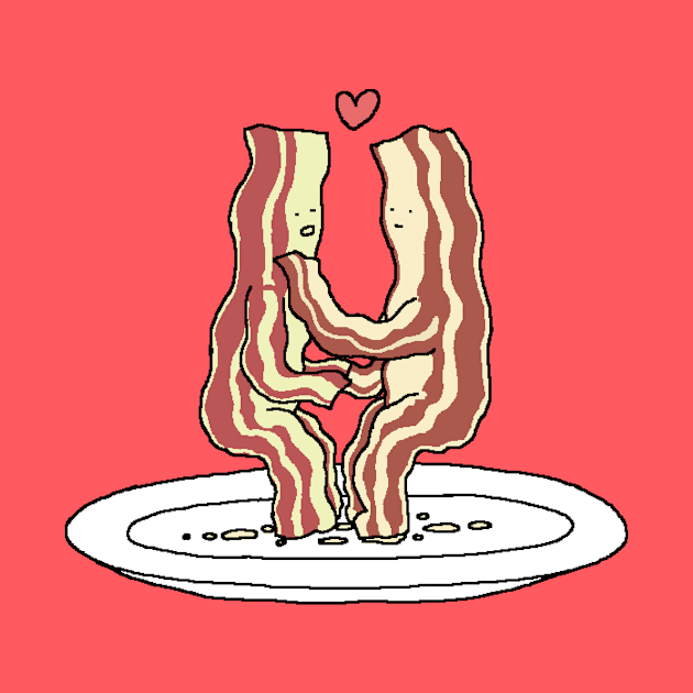 Bacon loving each other by Master Tingus store