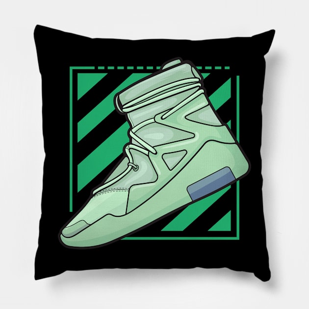 Air FOG 1 Frosted Spruce Sneaker Pillow by milatees