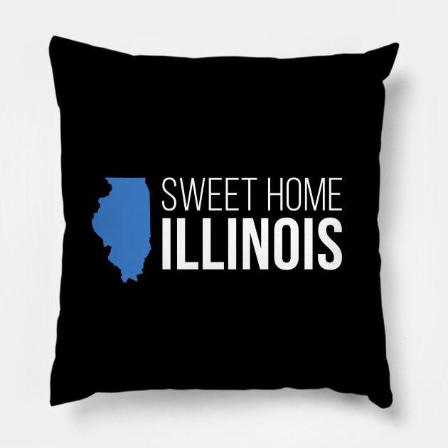 Illinois Sweet Home Pillow by Novel_Designs