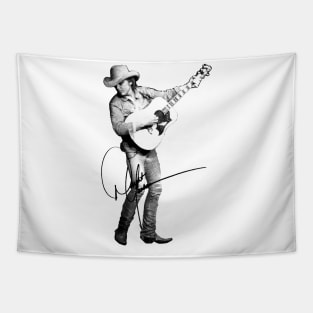 dwight yoakam sketch shirt design Tapestry