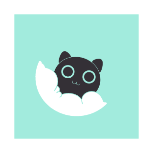 Black Kitty Mint Version T-Shirt