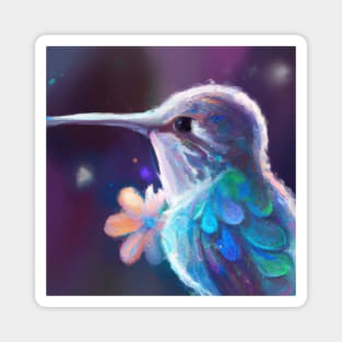 Cute Hummingbird Drawing Magnet