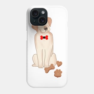 Dog begging more food Phone Case