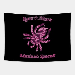 Igor & More Tarantula Liminal Stairs Pink Tapestry