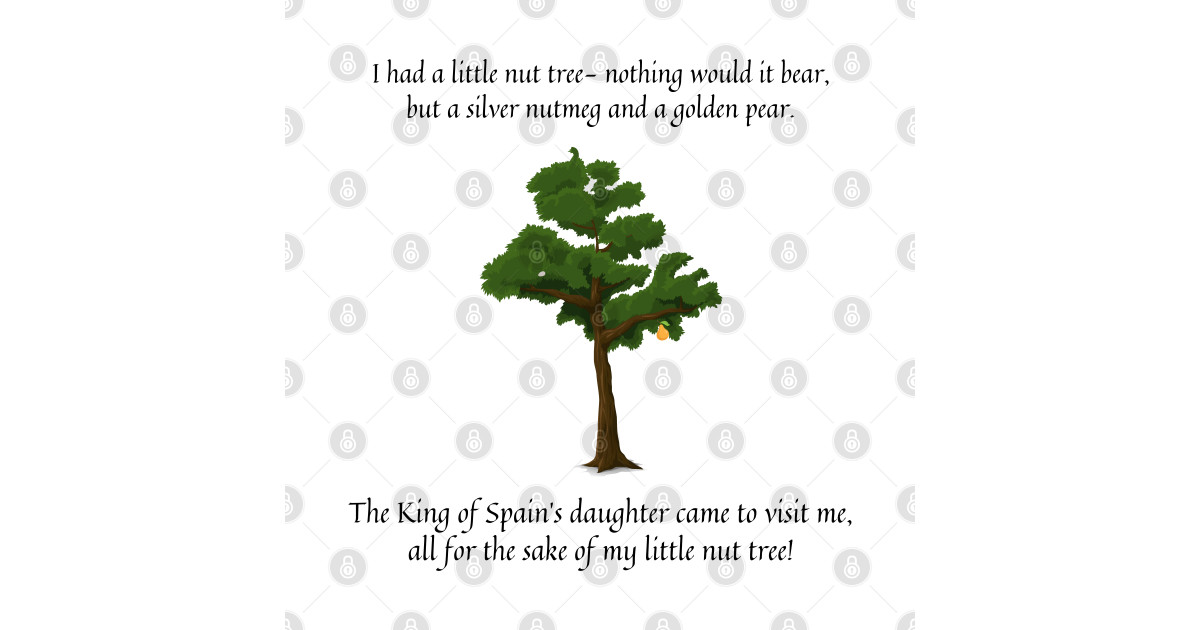 I had a little nut tree nursery rhyme Nursery Rhyme TShirt TeePublic