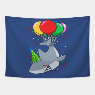 BIRTHDAY SHARK BALLOON SHIRT Tapestry