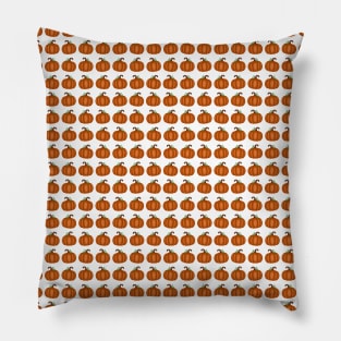 Pumpkin Pattern White Background Pillow