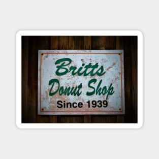 Britt's Donut Shop Sign 1 Magnet