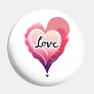 Heart love Pin