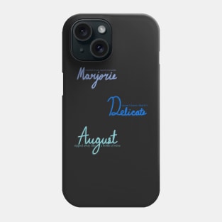 Swift Lyrics Sticker Pack Blue Phone Case