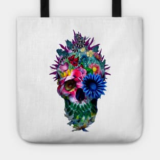 FLORAL SKULL Tote