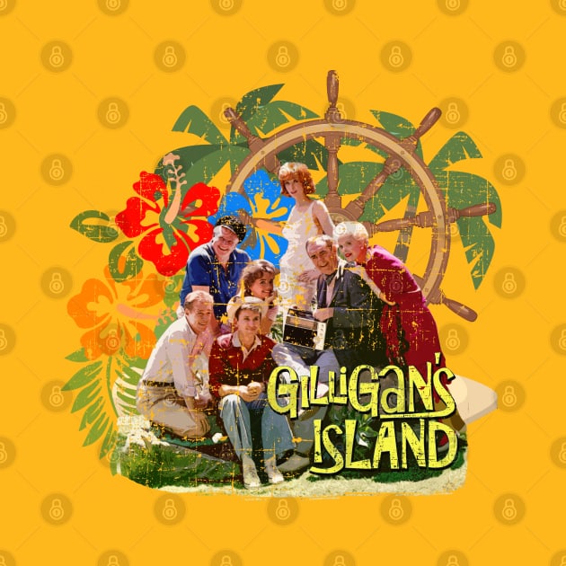 Gilligans Island, the Castaways, distressed by MonkeyKing