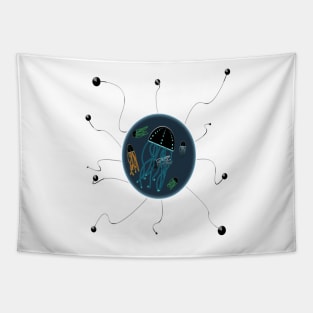 Jellyfish design Tapestry