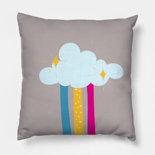 pansexual rainbow Pillow