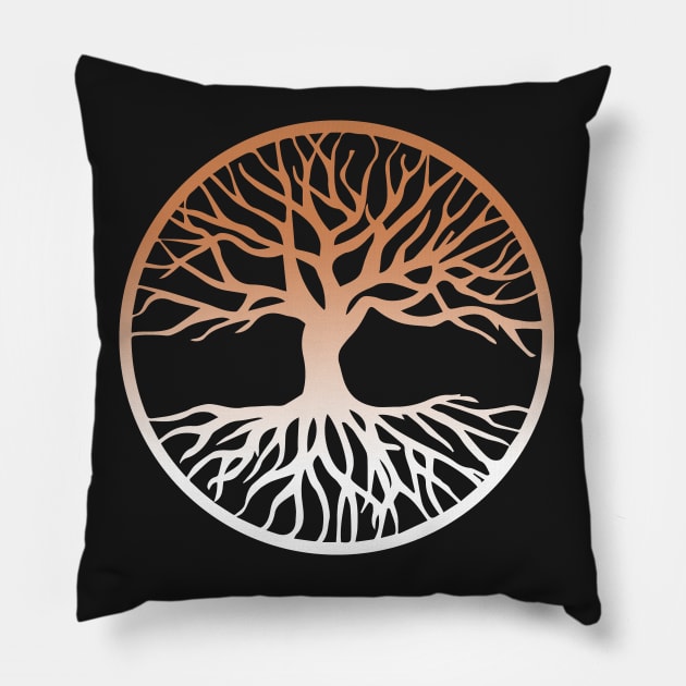 Yggdrasil Tree of Life Pagan Witch As Above So Below Pillow by vikki182@hotmail.co.uk