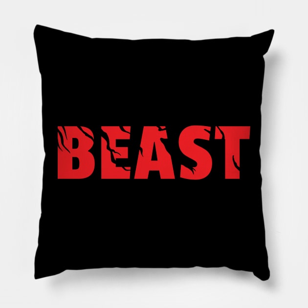 Release the beast within! Pillow by DanielVind