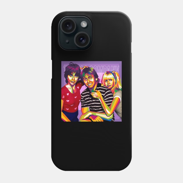 threes company Phone Case by cool pop art house