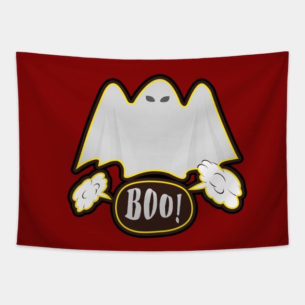 Boo Scary Ghost Tapestry by O.M design