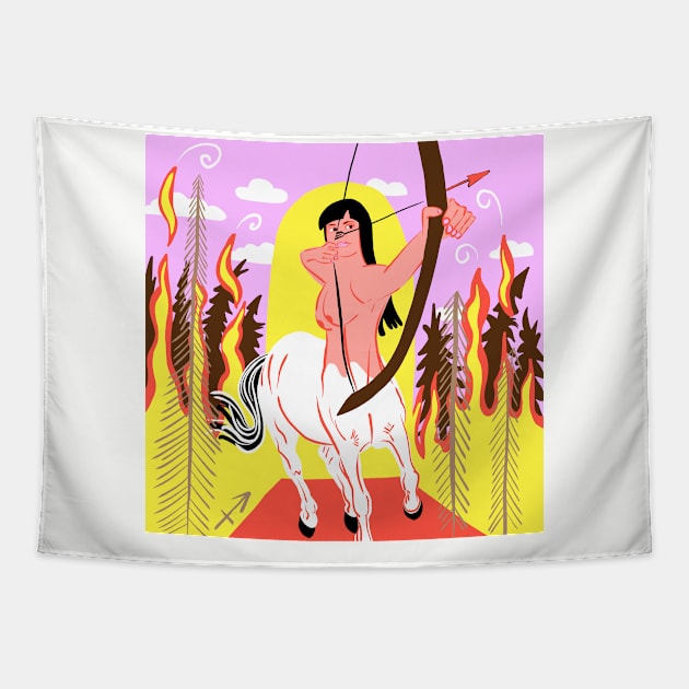 Sagittarius Tapestry by Les Gentils