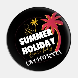 Summer holiday beach party T-shirt Pin