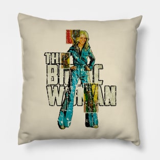 The Bionic Woman // 70s Vintage Pillow