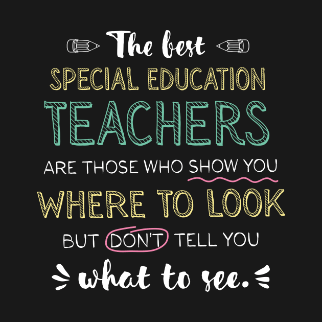 The best Special Education Teachers Appreciation Gifts - Quote Show you where to look by BetterManufaktur