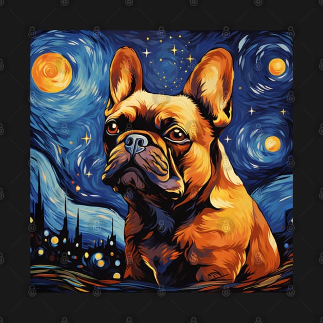 Ginger French Bulldog Night by NatashaCuteShop