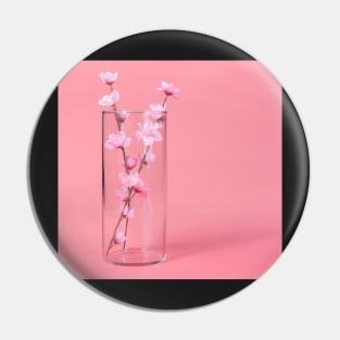 Pink flowers background Pin