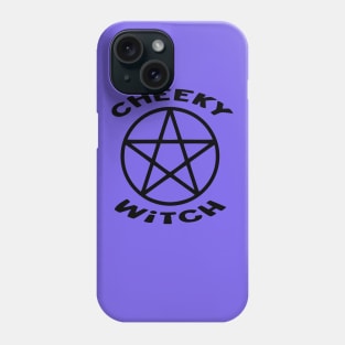 Cheeky Witch® Pentacle with Flying Witch Back Print Phone Case