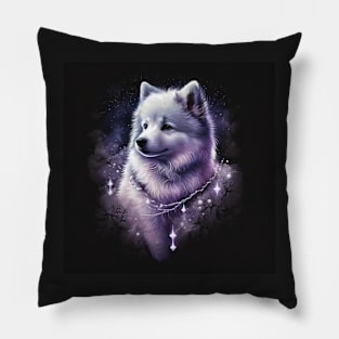 Sparkling Samoyed Puppy Pillow