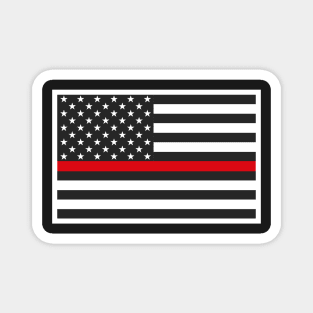 Firefighter Gifts, Thin Red Line Flag Magnet