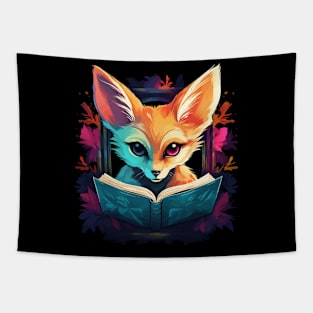 Fennec Fox Reads Book Tapestry