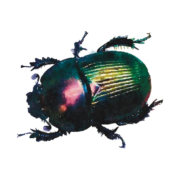 Splendid Earth-boring Scarab Beetle by Griffelkinn