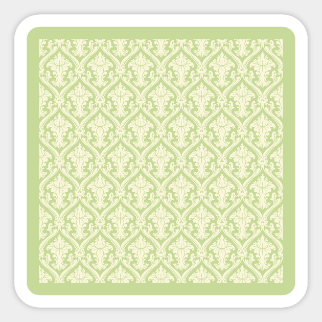 Fleur De Lis Green Wallpaper Pattern Design Fleur De Lis Sticker Teepublic Have a vast product knowledge and can provide invaluable assistance with color and design selection, technical information, installation tips, referrals to local wallpaper installers, tools needed, etc. teepublic