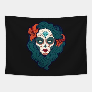 Diamond skull Tapestry