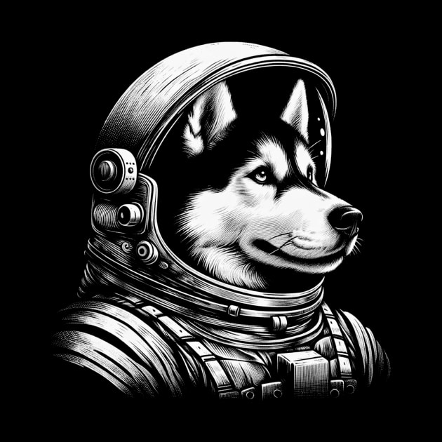 Siberian Huskies Space Dogs Chronicles, Stylish Statement Tee Extravaganza by Northground