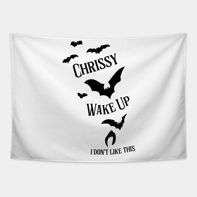 Chrissy, Wake Up Tapestry by JJFDesigns