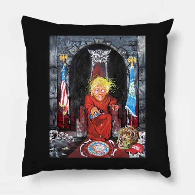 DRUMPF FTBONR Pillow by Jacob Wayne Bryner 