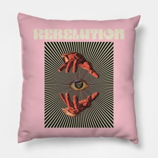 Hand Eyes Rebelution Pillow