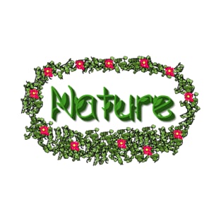 Nature with leaves and flowers T-Shirt
