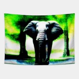 a animal elephant in trees Tapestry