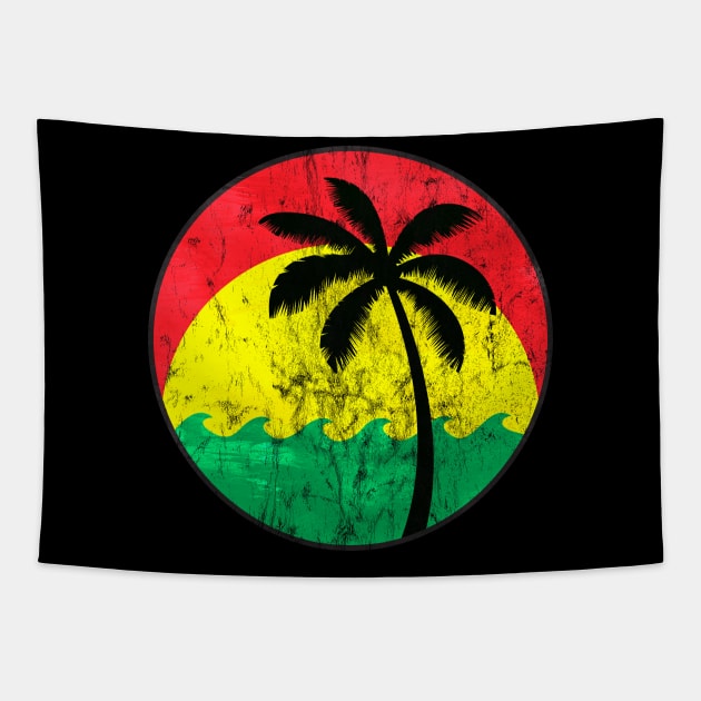 Vintage Reggae Logo Tapestry by Dojaja