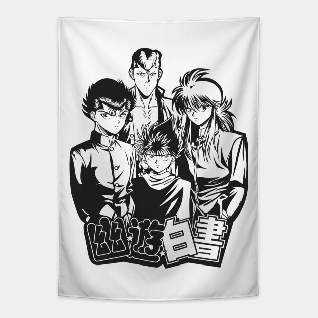 yu yu hakusho Team fanart Tapestry by Planet of Tees