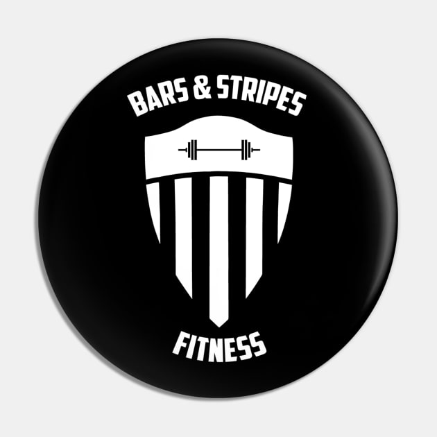 BSF - Bars & Stripes Fitness Logo - All White! Pin by BarsandStripesFitness