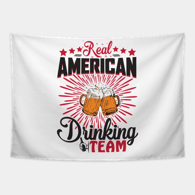 Real american drinking team Tapestry by peace and love