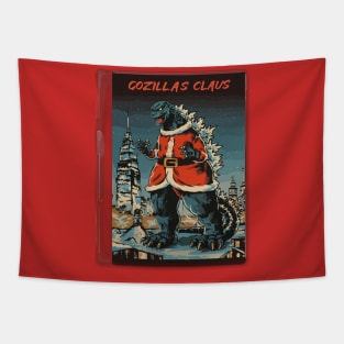 Godzilla Christmas Tapestry