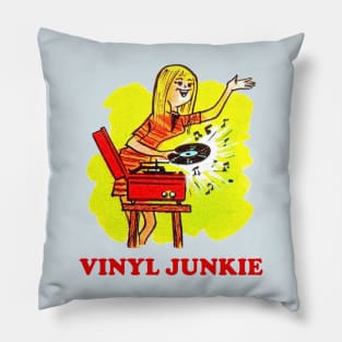 Vinyl Junkie - Record/LP Lover Pillow